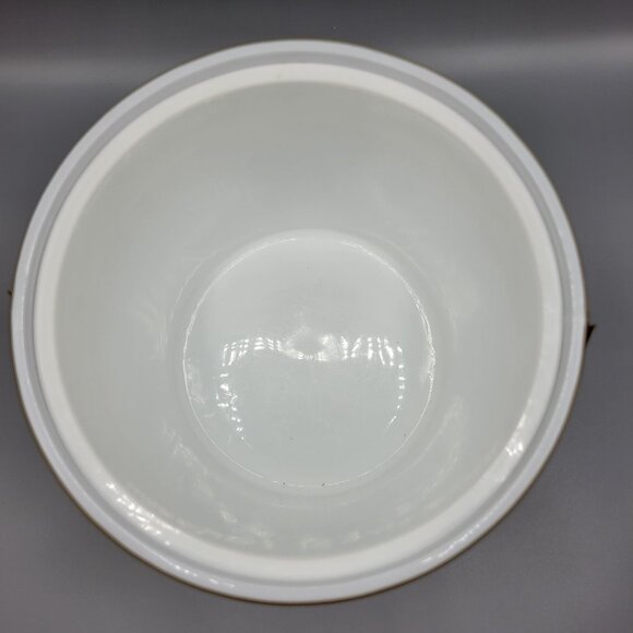 Vintage Mid Century Modern MCM Silver Gold Ice Bucket Clear Lid & Metal Handle - Picture 9 of 14